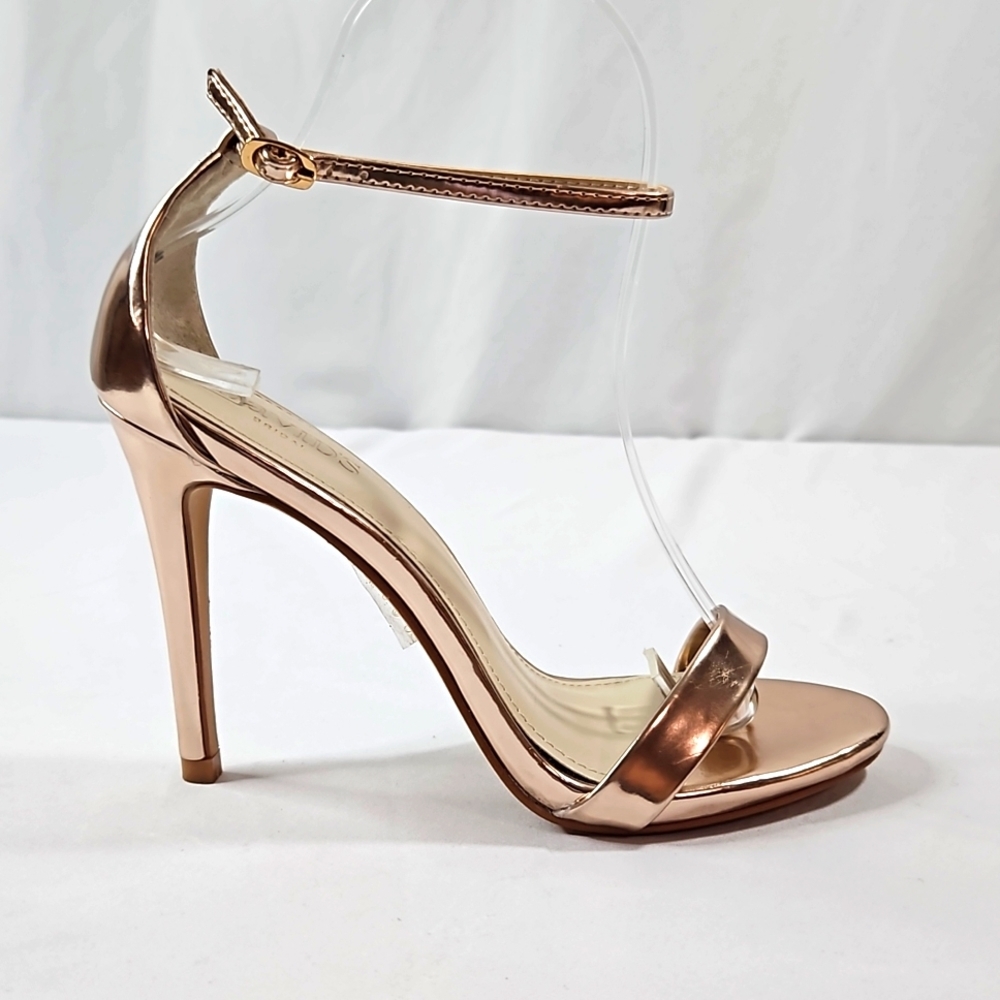David's Bridal Rose Gold Heels Size 7